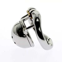 Stainless Steel Micro Chastity Device Small Size Cock Cage w...