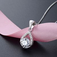 South Korean Fashion Accessories S925 Silver Necklace Women Trendy Personality Clavicle Chain Simple Creative Pendant Jewelry YAIY514