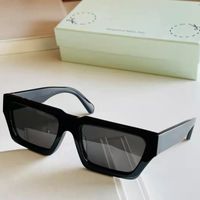 Yüksek Kaliteli Tasarımcı Yeni Moda Trend Erkek ve Bayan Güneş Gözlüğü Kare Siyah Kaplumbağa Çerçevesi Beyaz Sunglass OER1002 Retro Shades