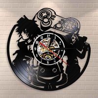Wall Clocks Classic Fighting Games Characters Ryu & Ken Masters Decorative Clock Game Room Art Memorabilia Record