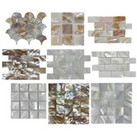ART3D 3D Pegatinas de pared Madre de perlas (cáscara de fregona) azulejos de mosaico, 9 muestras