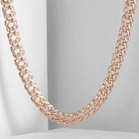 Fashion 7mm Womens Mens Necklace 585 Rose Gold Filled Hammered Venitian Link Chain Jewelry 20inch 24inch DCN08 Chains