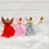 Oggetti decorativi figurine natale appeso angelo ragazza ragazza pendente a ciondolo festa di nozze casa natale albero decorazione