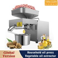 Small Household Edible Oil Press Intelligent Stainless Steel...