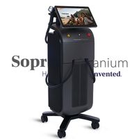 Alma Soprano Titanium Diode Laser double Handles Work at the same time 800W+1200W Hair Removal machine safe and painless