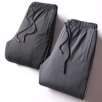 Men&#039;s Pants JSBD Thickened Down Cotton Filled Men Drawstring Bunched Can Be Worn Outside Not Puffy Casual