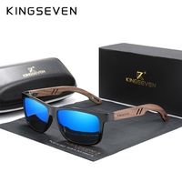 KINGSEVEN Brand Design TR90+Walnut Wood Handmade Sunglasses Men Polarized Eyewear Accessories Sun Glasses Reinforced Hinge 220114
