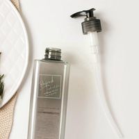 Garrafas de armazenamento frascos 500ml Pet Sabonete Sabão Transparente Banheiro Chuveiro Gel Loções Recarregáveis ​​Shampoo Press Dispenser Quadrado V5M7