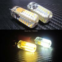 Lampadine DimMable G4 LED LED Crystal Light 3014 Chip 48 lampada in silicone non polare 2.5W DC 12V 360 gradi per azionamento