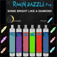 Randm Dazzle Pro 2600 sbuffi rgb leggero usa e getta e sigarette da 1000 mAh batteria pre-riempita 6 ml vaporizzatore r e m ornali