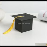 Wrap OurWarm 36 sztuk Cukierki Prezent Grad Cap Torba z Tassel Chocolate Box Graduation Party Favor Design Wmtbba Ezax CXDDB