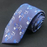 Męskie Krawaty Paisley Plaid Woven Przędza Barwiona Jacquard Blue Solid Color Stripe Flower 8 CM Kwiatowy Gravata Corbata Garnitur Ślubny Nectie dla Moda Akcesoria Różne Style