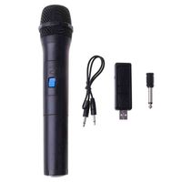 Universal 3.5mm 6.35mm UHF Wireless Microphone Megaphone Handheld Mic with Receiver for Karaoke Speech Teacher Guides Loudspeake Y211210