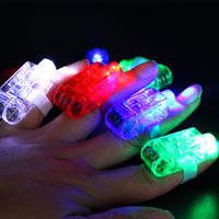 LED Lighted Gadget Toy Finger Ring Lights Glow Laser Beams Party Flash Kid outdoor rave party Toys UF159