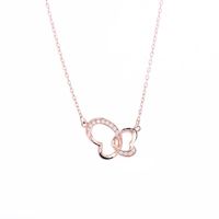 Mode 925 Sterling Silber Herz Halskette Frauen Schmuck für Trendy Anhänger Hohe Qualität Weibliche Geschenke Ketten