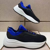 Tasarımcı ayakkabı erkekler toblech teknik örgü sneakers platformu yüksekliği artan ayakkabı düz koşucu eğitmenler örgü kumaş nefes rahat sneaker US11.5 no295