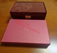 Watch Box Case Men Luxury Aquanaut Papers Card Red Wood Boxes Large för Nautilus 5167 5711 5712 5740 5726 5980 Lågt pris