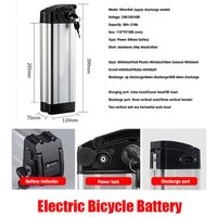 Electric Bicycle Battery Packs 24V 36V 48V 52V For 10Ah 12Ah 15Ah 20Ah Duty Free High Power Lithium Vehicle Rechargeable Batteries a21