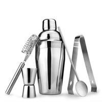550ml 750ml Stainless Steel Cocktail Shaker Bar Set Hip Flasks Wine Martini Drinking Mixer Boston Style For Party Tool Drinkware