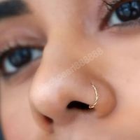 Twist u Form Gefälschte Nasenring für Frauen Faux Piercing Körper Schmuck Persönlichkeit Lippenringe