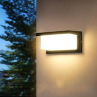 조명 컨트롤 모션 센서 야외 벽 18W / 30W / 50W IP65 방수 외장 램프 LED 계단 현관 조명 LED