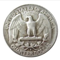 10 STÜCKE 1932 Antique US-Washington-Viertel-Dollar-Münzen-Kunsthandwerk USA-Präsident-Präsident Gedenk-Münzkopie dekorieren Münze, Freiheit 1936 1939 1954 1964