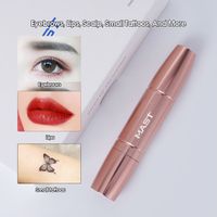 Mast Permanent Makeup Maschine High Speed ​​Rotary Motor Stift 2mm 3mm Strich Rose Gold Farbe WQ4905-5