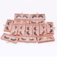 15 Styles Fluffy 3D Mink Eyelashes Thick Long Cruelty Free F...