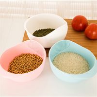 Ris sikt plastkolander sikt rices tvättfilter silkorg köksredskap matbönor siktar frukt skål avloppsrengöring 20220112 Q2