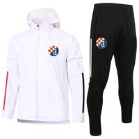 2021 Dinamo Zagreb Futbol Rüzgarlık Erkek Eşofman Kitleri Fermuar Kapşonlu Ceketler Pantolon Setleri Spor Eğitim Suits Yetişkin Futbol Ceket Spor Giyim Trençkotlar