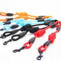 Dog Collars & Leashes Walking Training Pet Leash Belt Nylon Solid Color Rope Double-End Lead For Small Medium Large Dogs Product Stuff