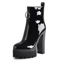 Compre al por mayor Botines Negros Tacones Gruesos de bajo precio \u0026 de  calidad con envío gratuito | Es.DHgate