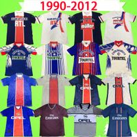PSG jersey 1990 1991 1992 1993 1994 Retro Maillots de futbol FARE GUERIN paris futbol Jersey 93 94 ev mavi uzakta beyaz klasik Vintage futbol forması en kaliteli