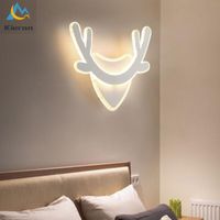 Wall Lamps Modern Simple Sound Control LED Lamp Bedroom Study Bedside Rotatable Lights Living Room Decoration Iron Art