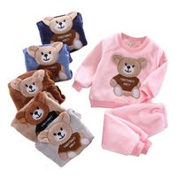 Baby clothes autumn and winter warm children' s pajamas ...