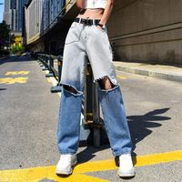 Compre al por mayor Jeans Modernos Para Mujer de bajo precio \u0026 de calidad  con envío gratuito | Es.DHgate
