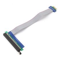 2Pcs PCI- E Express 1X To 16X Riser Card Flexible Flat PCI 1 ...