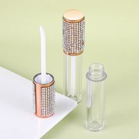 5ml vide transparent des tubes brillants de la lèvre de la lèvre en plastique cosmétique bouteille de lèvres mini échantillon conteneur