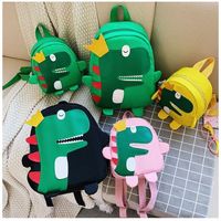 Корейский милый мультфильм школьная сумка динозавра детский сад мальчики и девочки большие, средние маленькие классы вибрато стиль рюкзак