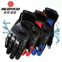 Sports Gloves 2021 Winter Warm Waterproof SCOYCO Motorcycle Glove Leather Motorbike Can Touch Screen Have 3 Colors Size M L XL XXL