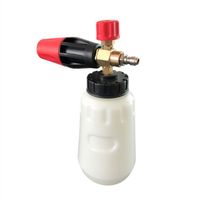 Wasserpistole Schneeschaumlanze 1L-Flasche, Hochdruck-Waschmaschine Jet Wash-Spritzpistole, Messingmaterialkanone