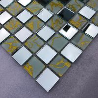 100Pcs Square Glas Spiegel Mosaik Tiles Bulk Craft Artwork DIY Zuhause Dekor