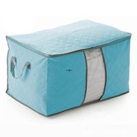 휴대용 퀼트 스토리지 가방 비 짠 접이식 하우스 룸 스토리지 박스 의류 담요 베개 밑에 큰 주최자 가방 RRA11910