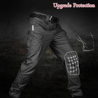 Pantalon tactique multi-poche élastique masculin masculin militaire urbain courte travail cargo slim ajustement 5xl