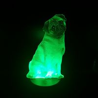 Pug Led Night Light 3D Acrylic Lamp 7 16 Color Illusion Nigh...