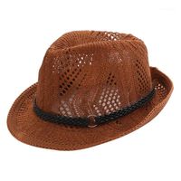 Berets Summer Hat Panama Hats Hollow Out Straw For Men Women...