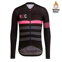 사이클링 저지 RCC 팀 겨울 긴 소매 자전거 저지 세트 마운틴 도로 자전거 열 양털 Ropa de Ciclismo Hombre