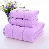 Cotton Lavender Face Towel Soft Absorbent Romantic Love Towel Baby Women Family Bathroom Bath Accesory 34 74cm Hand