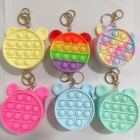 Rainbow Push Bubble Coin Purse Sensory Fidget Toys Party Fav...