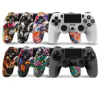 PS4 Dört Nesiller için Kamuflaj Denetleyicisi 4.0 Titreşim Joystick Gamepad Kablosuz Oyun Kontrolörleri 8 Renkler Opsiyonel43
